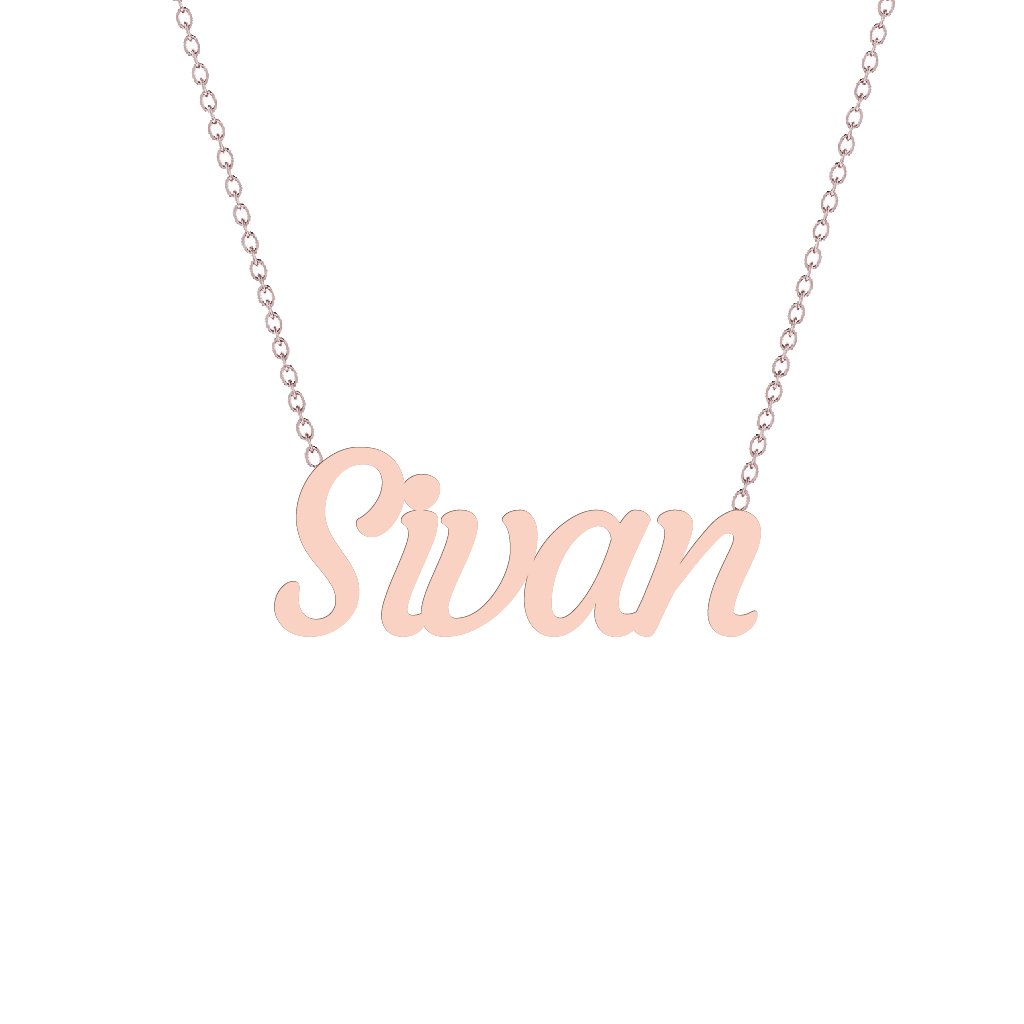 Gold Name Necklace - Sivan